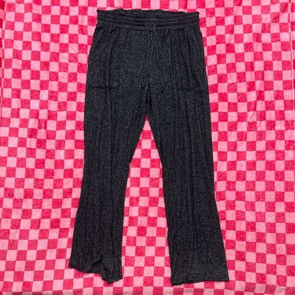 stars above Pants - Stars Above Charcoal Ribbed Lounge Pants